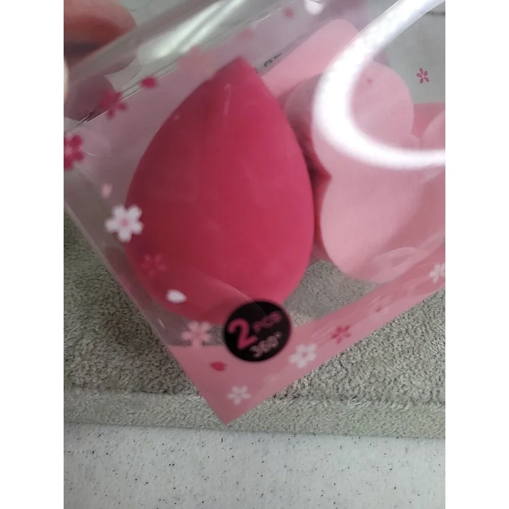 2 Pack 360 Makeup Sponges Applicator Foundation Cosmetic Tool Pink Mickey
